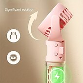 cheap Heating &amp; Cooling-Handheld Spray Fan Desktop Humidifying Fan Outdoor Portable Handheld Fan Small Spray Fan with 4-Speed Adjustment