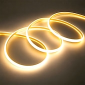 cheap COB Strip Lights-220V Dimmable COB LED Neon Strip Light Outdoor Waterproof Super Bright 280LEDs/M Flexible Lamp Garden Home Bar Decor