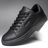 economico Scarpe Casual con Lacci-Scarpe da ginnastica basse bianche da uomo, scarpe casual stringate per camminare, scarpe comode e minimaliste per viaggiare e per l'uso quotidiano.