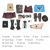  Lien Manga Costume de cosplay Tenues Costumes de Cosplay Halloween Carnaval Performance Comic-Con Salon de l'Anime Costume Pour Homme Enfant Adulte