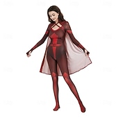 baratos Trajes para casais e grupos-Anti-herói Super-vilão Super heroi Fantasia fantasia Fatos de Corpo Patriótico for Unisexo Crianças Adulto Dia Das Bruxas Carnaval Espetáculo Comic Con
