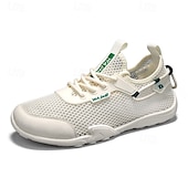 economico Scarpe Casual con Lacci-Scarpe da acqua bianche da uomo, traspiranti, leggere e ad asciugatura rapida, ideali per attività acquatiche, passeggiate in spiaggia, trekking fluviale e viaggi estivi all'aria aperta.