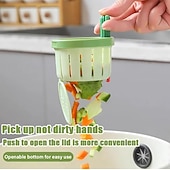 economico Stoccaggio cucina-4/6 pezzi filtro di scarico per lavello da cucina a forma di cactus, cestello di svuotamento automatico a pressione, filtro raccogli-rifiuti da cucina, rete filtrante per lavello a forma di cactus