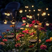 cheap Pathway Lights &amp; Lanterns-1 PC Solar Palace Lights Outdoor Garden, Solar Swaying Pathway Stake Lights with 8 Modes Waterproof for Yard Lawn Patio Landscape Decor