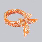 abordables Sombrero de sol-5 bufandas refrescantes universales de verano para mascotas, para perros. &amp;collar para el cuello del gato, toalla fría para la prevención del golpe de calor, anillo de hielo para el cuello para
