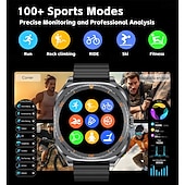 abordables Relojes inteligentes-Reloj inteligente 2 en 1 con auriculares, reloj inteligente con auriculares Bluetooth integrados para música. &amp;Llamadas, monitor de actividad física con pantalla táctil HD para hombres y mujeres,
