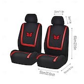 baratos Capas para bancos de automóveis-4PCS Cobertura de Cadeira Automotiva para Bancos dianteiros Prevenir Manchas para Carro de passeio / SUV / Carro