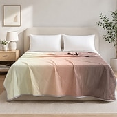 cheap Cooling Bedding-Cooling Blanket Summer Comforter Ice Silk Cool Quilt Lightweight Silky Soft Air Conditioning Blanket Breathable Reversible Gradient Summer Quilt for Hot Sleepers Bedroom