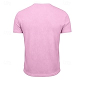 economico T-shirt in Cotone e Lino-Per uomo Maglietta Maglietta in lino Manica Corta Maniche Corte Scollo a V Primavera &amp; Estate Estate Primavera Semplice Moda Designer Essenziale Morbido Casuale Vacanza Streetwear Blu Bianco Nero