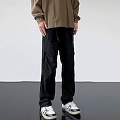 voordelige Bodems-Voor heren Combatbroek Cargohosen Wandelbroek Waterdichte broek Zomer Lente Herfst Buiten Normale pasvorm waterdicht Sneldrogend Lichtgewicht Ademend Broeken / Regenbroek / Overbroek Ritsen Zak Zwart