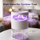 abordables Lampe anti-insectes-Piège à mouches des fruits, attrape-insectes volants, ventilateur intégré, pour moustiques, moucherons et autres insectes volants, tue-moustiques, lumière bleue efficace