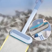 baratos Produtos para o Lar e Limpeza-Kit com 5 escovas removedoras de pelos 3 em 1 com cabo longo para limpeza de janelas, ferramenta para remover pelos de animais de estimação, escova removedora de pelos de cães e gatos, acessórios para