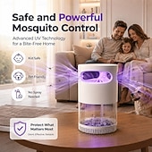 abordables Lampe anti-insectes-Piège à mouches des fruits, attrape-insectes volants, ventilateur intégré, pour moustiques, moucherons et autres insectes volants, tue-moustiques, lumière bleue efficace