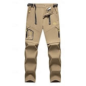 billiga lediga byxor-Herr Långbyxor Taktiska byxor Casual byxor Vandringsbyxor Utomhusbyxor Ficka Konvertibel Ensfärgat Vattentät Snabb tork Dagligen Utomhus Helgdag Streetwear Stylish Kaki Svart Oelastisk