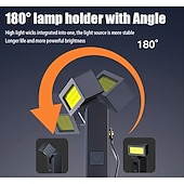 ieftine Lanterne-Lanternă magnetică de lucru, lanternă LED portabilă reîncărcabilă rotativă cu design cu clips, lanternă cu 3 moduri de iluminare pentru reparații auto, camping, muncă și urgențe