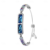 cheap Smart Wristbands-Elegant Smart Bracelet for Women, Jewelry Fitness Tracker with Sleep &amp; Activity Tracking, IP68 Waterproof Smart Jewelry with App Sync, Long Battery Life, Adjustable Crystal Bangle, Fashion Gift