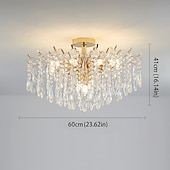 voordelige Spoetnik-ontwerp-led kroonluchter 42/50/60/80/100cm 6/10/12/14/16 kop lamp niet inbegrepen gegalvaniseerde afwerking kristal metaal moderne eigentijdse stijl slaapkamer eetkamer mini hanger 110-240v