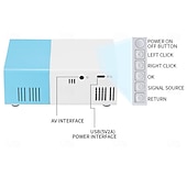 cheap Projectors-Mini Projector, 850 Lumens Portable Projector 4K Supported, Wired Screen Mirroring for Smartphone, Movie Projector for Outdoor &amp; Home Theater, Compatible with iOS/Android/USB/Laptop