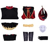 cheap Videogame Costume-Horror Circus Clown Jester Fancy Costume Cosplay  Video Game Costumes for Adults' Men's Halloween Carnival Performance Comic Con Anime Expo