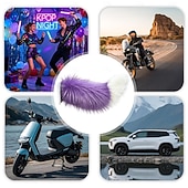 economico Interni fai-da-te per auto-Coda di volpe mobile elettronica con telecomando, accessorio auto kawaii motorizzato con diverse modalità di funzionamento e facile installazione adesiva.