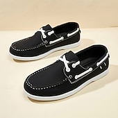 tanie Casualowe buty na sznurówki-klasyczne męskie buty żeglarskie, sznurowane, codzienne buty pokładowe do jazdy samochodem, podróży, na plażę, na wakacje i na co dzień