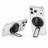 cheap Phone Holder-Magnetic Phone Ring Holder for MagSafe, 180° Adjustable Stainless Steel Kickstand &amp; Finger Grip, Skin-Friendly Liquid Feel, Multi-Angle Stand for iPhone 17 16 15 14 Pro Max