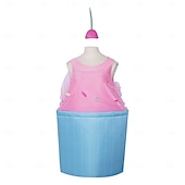 cheap Women's Costumes-Outfits Funny Costumes Onesie Costume Cup Cake Funny Costume Adults' Women's Halloween Carnival Party Performance Dress Up