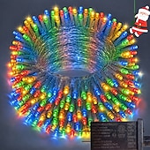 cheap Plug-in High Voltage Lights-Tree Decorative String Lights Fairy String Lights 8 Function Low Voltage Safety Plug in Holiday Wedding Party Atmosphere Decorative Lights Props 10/20/30/50/100 meters