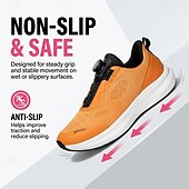 cheap Men's Running Shoes-Men's Sporty Casual Daily Tissage Volant Comfortable Slip Resistant Flexible Buckle Dark Grey Black Yellow Summer Spring All Seasons
