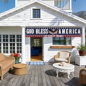 billige Hageflagg-250-årsjubileum USA-flagg Gud velsigne Amerika-banner 4. juli-dekorasjoner stort 250-årsjubileumsbanner for utendørs, innendørs, hage, veranda, plen