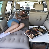 preiswerte Autoheizgeräte-Luftmatratze für SUVs und Minivans – aufblasbares Autobett für den Kofferraum – tragbare Reise-Schlafmatte, faltbares Autobett für Camping, Roadtrips, inklusive Kissen und elektrischer Pumpe,