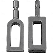 halpa Strumenti di misurazione e misurazione-Wire Twisting Tool for Electric Drill, 2 Pcs Power Drill Wire Twister Attachment for Fencing, Barbed Wire, T-Post Clips, Heavy Duty Metal Tool for Fence Repair, Fast Efficiency, Less Hand Strain