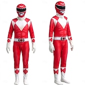 preiswerte Kostüme für Jungen-Mächtige Helden Tommy Oliver Cosplay Kostüm Overall Cosplay for Herren Damen Jungen Kinder Erwachsene Karneval Maskerade Veranstaltung / Fest Maskerade