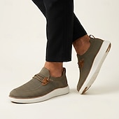 economico Scarpe Casual con Lacci-mocassini da uomo color kaki, scarpe casual traspiranti in maglia, scarpe comode e leggere per guidare, viaggiare e per l'uso quotidiano.