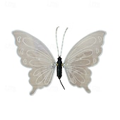 abordables Éclairage paysager-1 lampe solaire papillon de jardin avec ailes mobiles, grande lampe papillon animée à piquer, décoration extérieure étanche à énergie solaire pour pelouse, terrasse, jardin ou allée.