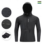 cheap Men's Jackets &amp; Gilets-WOSAWE  Spring/Summer Men's Windproof Multi-Pocket Cycling Jacket for Outdoor Sports,Hiking, and Biking