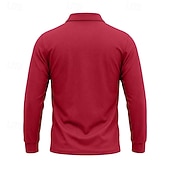 economico Camicia da uomo-Per uomo Tinta unita Maglietta sportiva Polo da golf Maglia da tennis Maglietta da tennis Manica Lunga Tasca Bottoni Leggero Elastico Traspirante Tennis Golf Corsa Colletto a Camicia Top Bianco Cachi