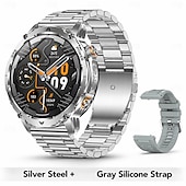 billige Smartklokker-AK102 Smartklokke 1.7 tommers Bluetooth-anrops-smartklokke Skritteller Samtalepåminnelse Fitnessporing Kompatibel med Android iOS Herre GPS Lang ventetid Håndfri bruk IP68 50mm urkasse