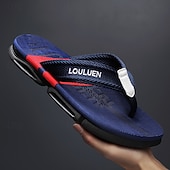cheap Men's Slippers &amp; Flip-Flops-Men's Green Sport Flip Flops – Non-Slip Quick-Dry Beach Sandals, Lightweight Vacation Footwear for Cruises, Travel and Outdoor Leisure
