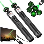  Wiederaufladbarer USB-Laserpointer für Outdoor-Aktivitäten wie Jagen, Wandern und Camping mit großer Reichweite (grüner Laserstrahl)