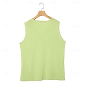 preiswerte Fitness Tank-Tops-Herren Ärmelloses Shirt Unterhemd Ärmellos V Ausschnitt Sommer Einfach Mode Basic Lässig Schlank Weich Lässig Strand Urlaub Schwarz Weiß Blau Top T-Shirt für Herren