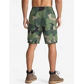 cheap Holiday-Men's Lightweight Cargo Shorts Comfort Waist Tactical Cargo Shorts Casual Shorts Drawstring Elastic Waist Multi Pocket Camouflage Quick Dry Knee Length Casual Outdoor Streetwear Fashion Streetwear
