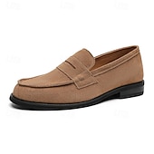halpa Loafers-miesten kevyet pennyloaferit – pehmeät mokkanahkaiset rennot slip-on-pukukengät business casual -käyttöön, lomaillallisille, lomakeskuksiin ja tyylikkääseen arkikäyttöön