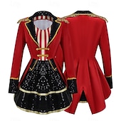abordables Costumes pour Femmes-Costume de Carnaval Robe Costume élégant Veste de cirque Cirque Monsieur Loyal Cosplay Adulte Femmes Halloween Soirée Performance Se déguiser