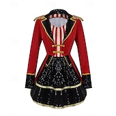 abordables Costumes pour Femmes-Costume de Carnaval Robe Costume élégant Veste de cirque Cirque Monsieur Loyal Cosplay Adulte Femmes Halloween Soirée Performance Se déguiser