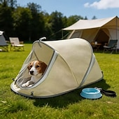 cheap Storage &amp; Organization-Collapsible Pet Tent (suitable For Cats And Dogs), Breathable Mosquito-proof Mesh Design, Indoor And Outdoor Dual-use Pet Bed, Suitable For Home, Camping, Grassland, Beach