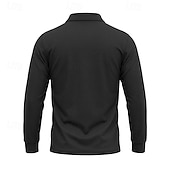 economico Camicia da uomo-Per uomo Tinta unita Maglietta sportiva Polo da golf Maglia da tennis Maglietta da tennis Manica Lunga Tasca Bottoni Leggero Elastico Traspirante Tennis Golf Corsa Colletto a Camicia Top Bianco Cachi