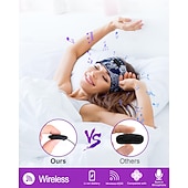 levne TWS Pravá bezdrátová sluchátka-Sluchátka na spaní s Bluetooth čelenkou, bezdrátová sportovní čelenka s vestavěnými HD stereo reproduktory, měkká elastická prodyšná oční maska pro spaní na boku, běh, jóga, cestování, paisley vzor