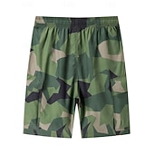 cheap Holiday-Men's Lightweight Cargo Shorts Comfort Waist Tactical Cargo Shorts Casual Shorts Drawstring Elastic Waist Multi Pocket Camouflage Quick Dry Knee Length Casual Outdoor Streetwear Fashion Streetwear