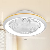 abordables Dimmable Ceiling Lights-48cm Dimmable Ceiling Fan Plastic Modern 110-120V 220-240V